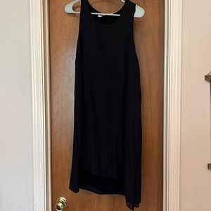 Women’s black sleeveless silk dress
